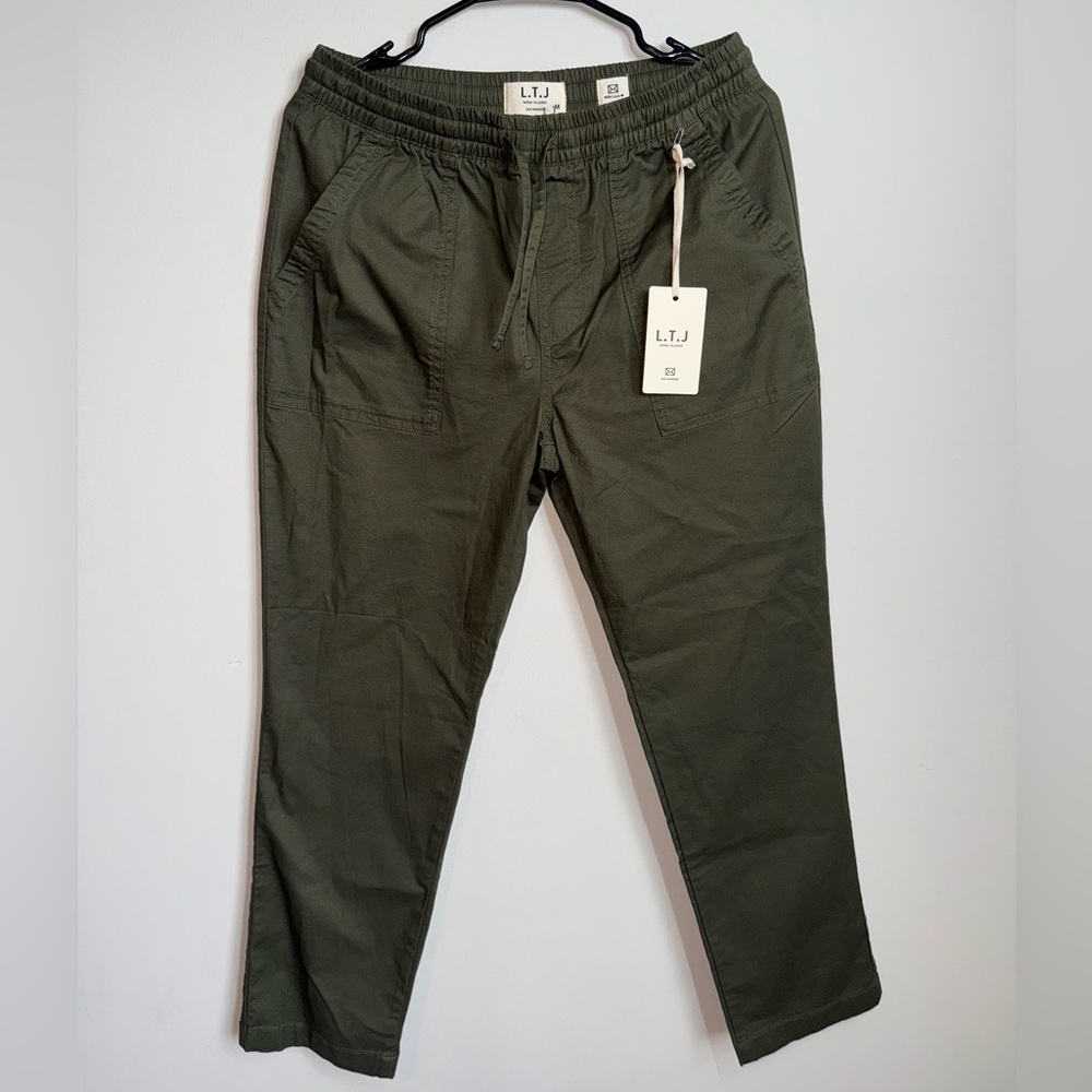 NEW L.T.J Letter to Juliet Olive Green Jogger Pants Size M